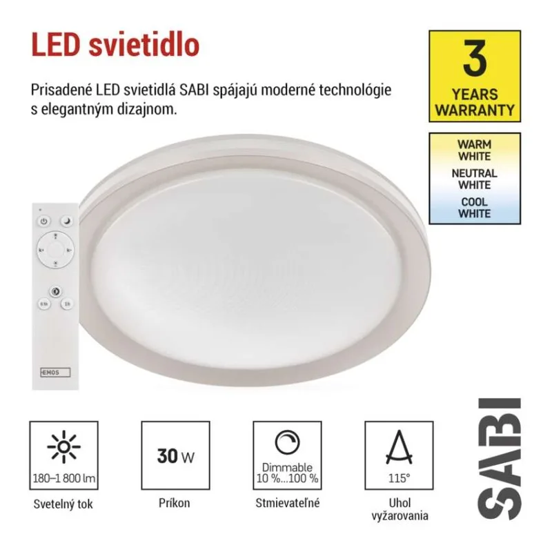 LED prisadené svietidlo SABI, kruhové – Obrázok 30
