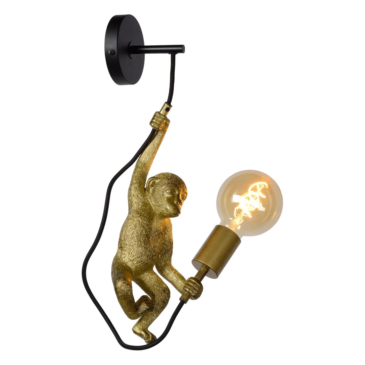 EXTRAVAGANZA CHIMP – Nástenná lampa – 1xE27 – Čierna – Obrázok 6