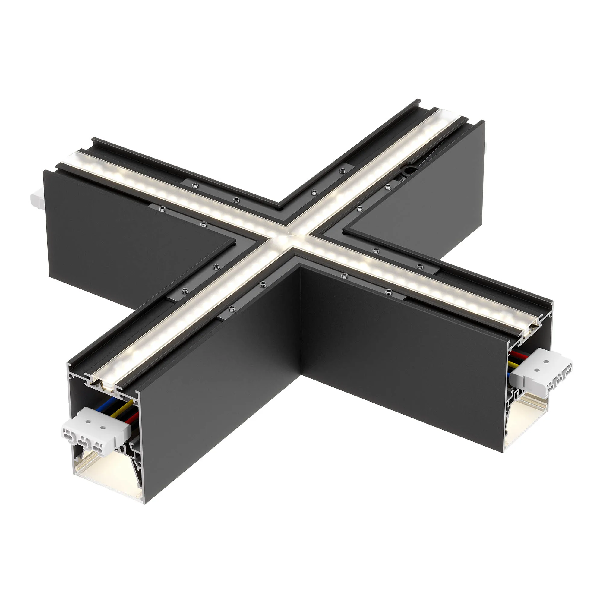 XROPE UGR SURF./SUSP. X-shape CONNECTOR D/I 18/6W 220-240V AC UGR<19 CRI.90 IP40 80dgr