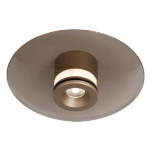 SANTIAGO – Stropné svietidlo na zapustenie – Ø 23 cm – LED s možnosťou stmievania – CCT – 1x10 W 2700 K/4000 K – jantárová | Premium