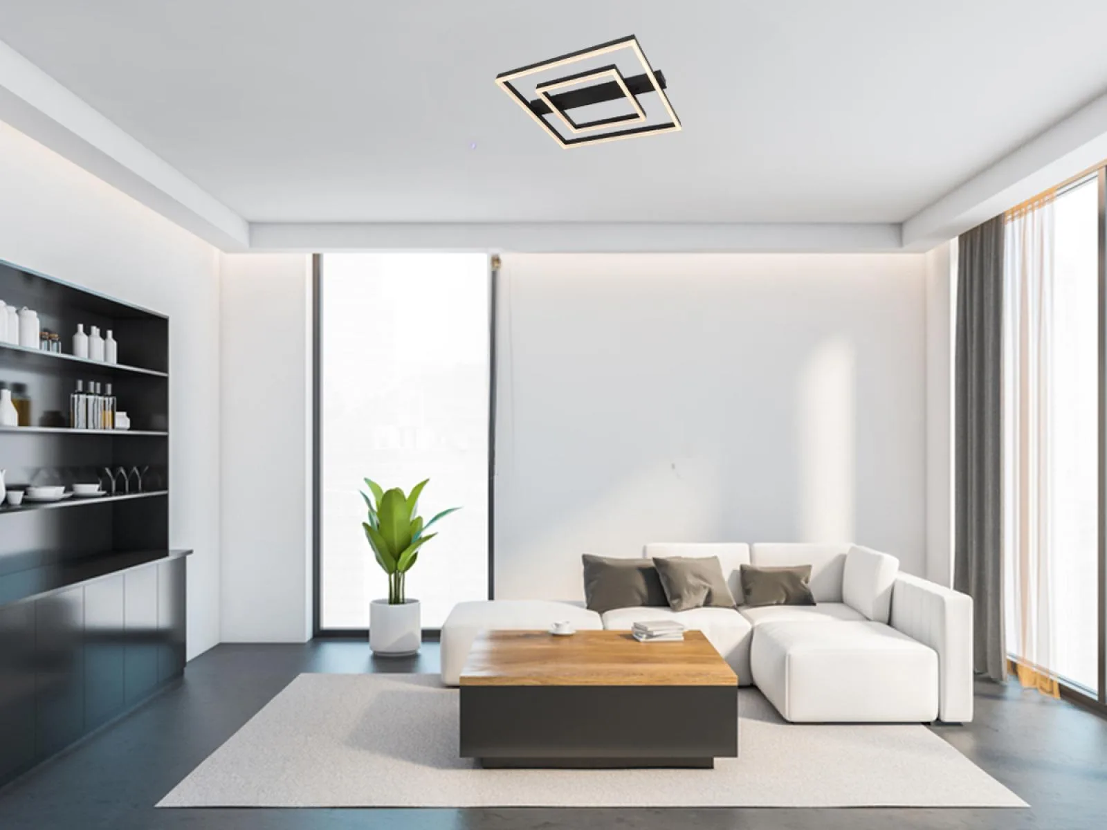 LED stropné svietidlo s diaľkovým ovládačom 70W - J3365/B – Obrázok 10