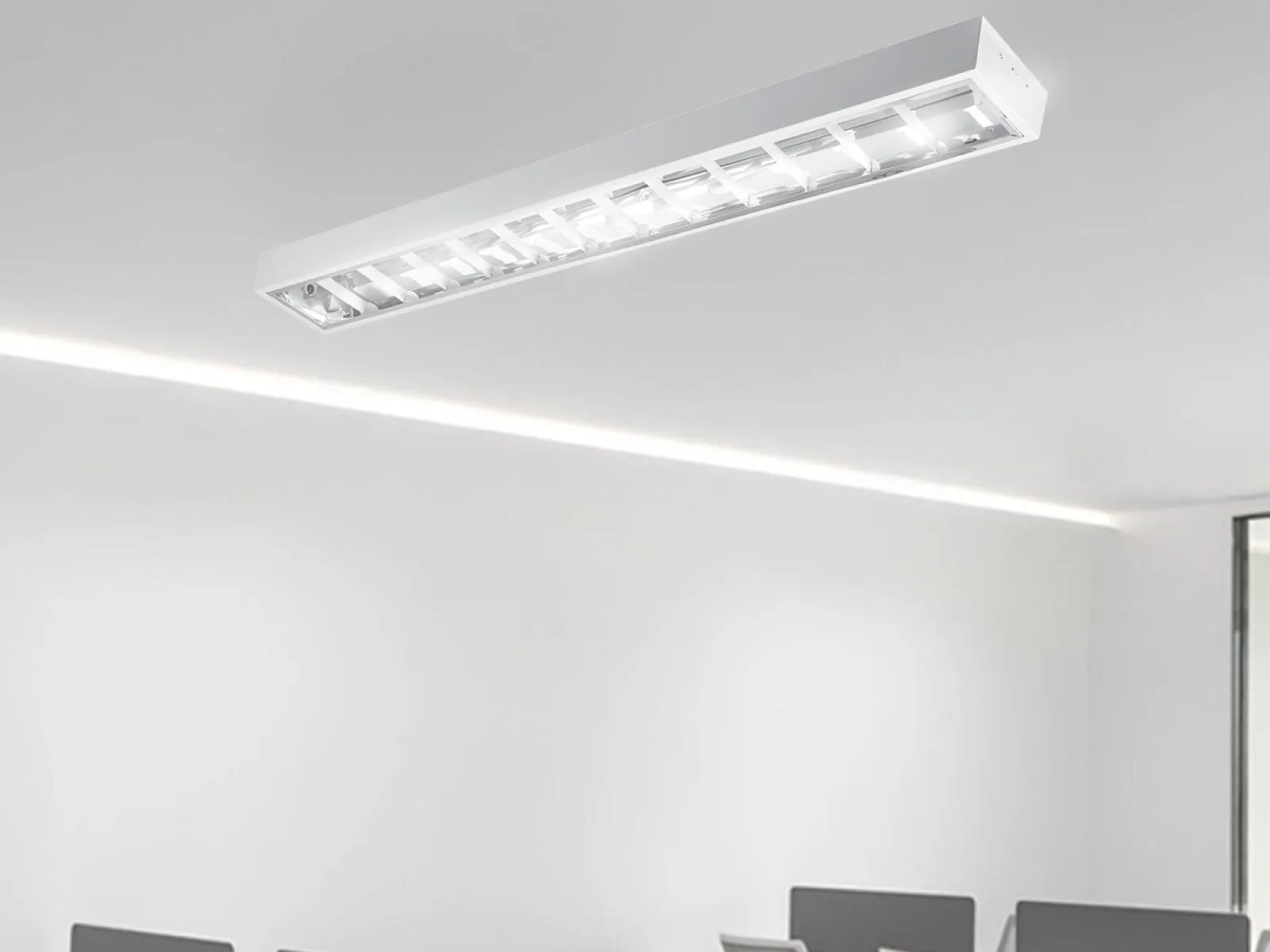Biele žiarivkové prisadené svietidlo na 2 x T8 ( 120cm LED trubica ) - TL301 – Obrázok 15