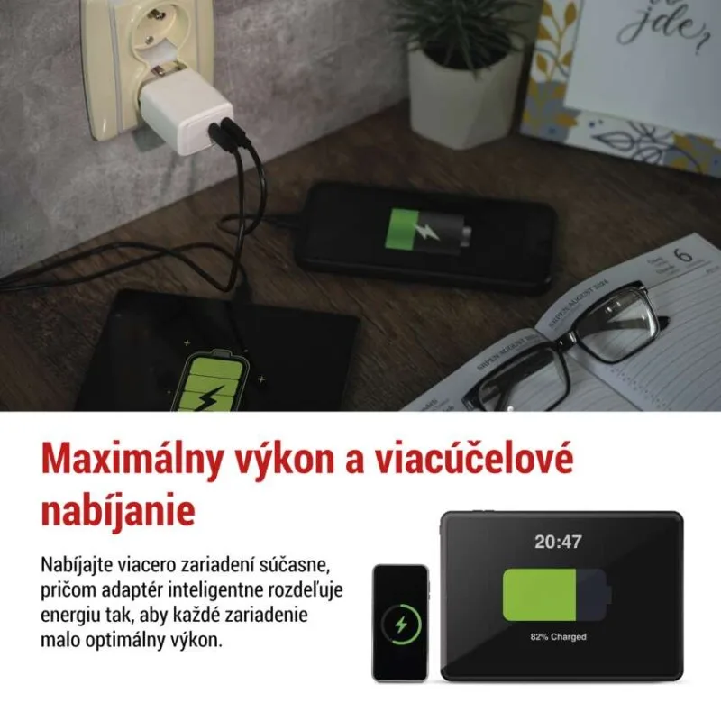 Univerzálny USB adaptér GaN do siete PD 35 W max. – Obrázok 4