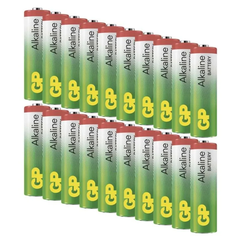 Alkalická batéria GP Alkaline LR6 (AA), 20 ks – Obrázok 3