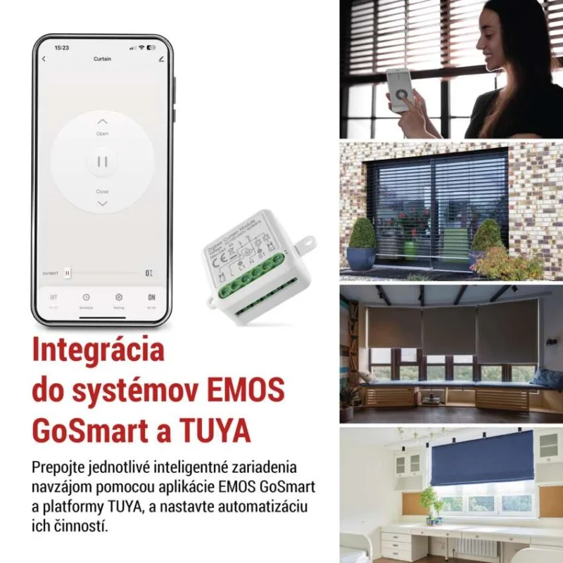 GoSmart modul motora IP-2121CZ, ZigBee, 1-kanálový – Obrázok 5