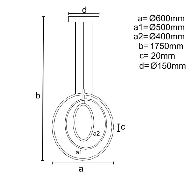 LED závesná lampa + diaľkový ovládač 35W - J4358/G – Obrázok 13