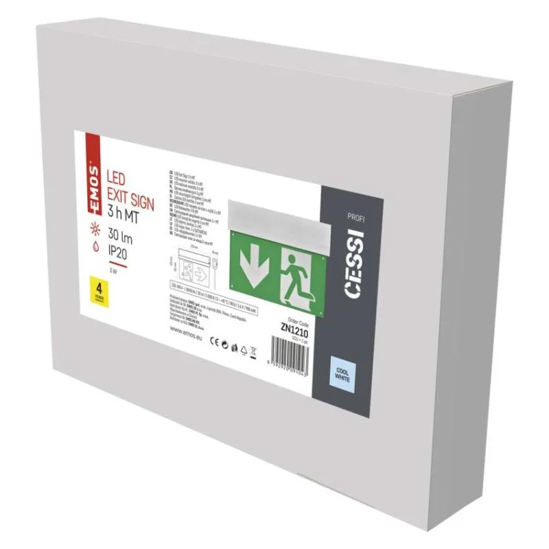 LED Núdzové svietidlo CESSI 3W 3H MT – Obrázok 9