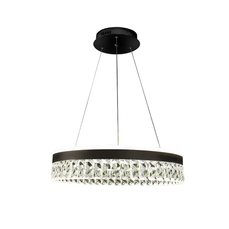 LED luxusné závesné krištáľové svietidlo s diaľkovým ovládačom 90W - TA2300/B – Obrázok 5