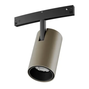 XNET ADJ. MINI PROJ. for CURVED PROFILES 18W 48V DC CRI.90 3000K 25dgr UGR<13 SILVER COFFEE