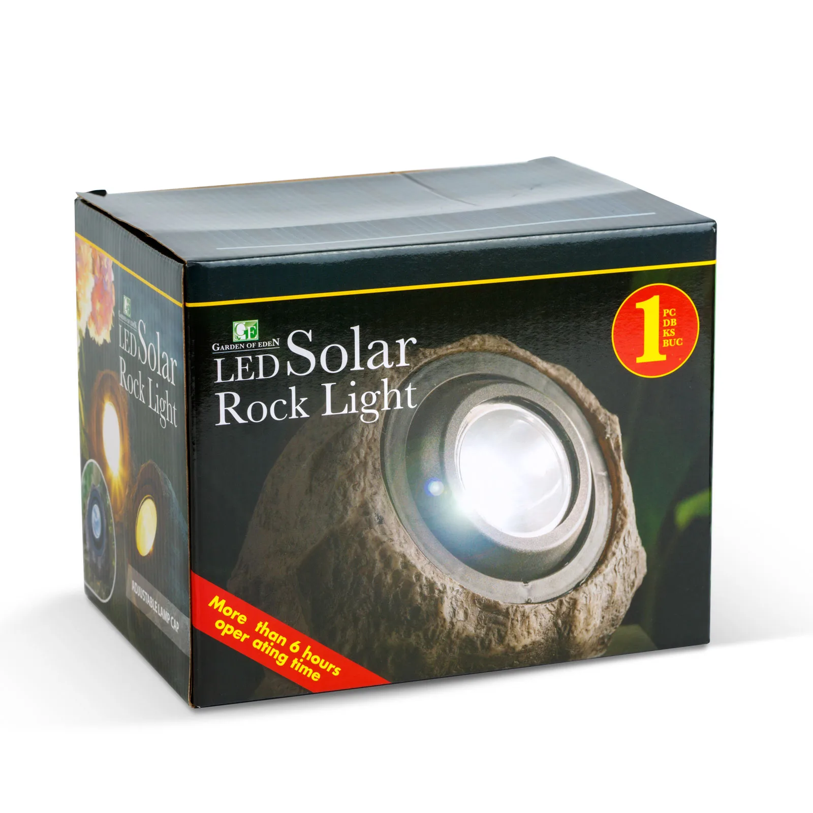 LED vonkajšie solárne svietidlo - skala, kameň - biela SMD LED - 20 x 12 x 16 cm – Obrázok 4