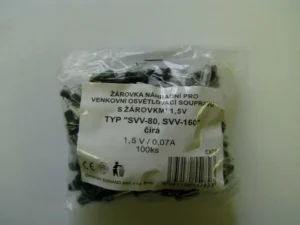 Číra žiarovka pre vonkajšie reťaze SVV, 1,5 V/0,07 A, vrecúško s 100 ks