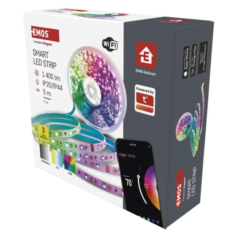 GoSmart LED pásik WiFi 5m, 21W, 1400lm, RGB/CCT – Obrázok 11