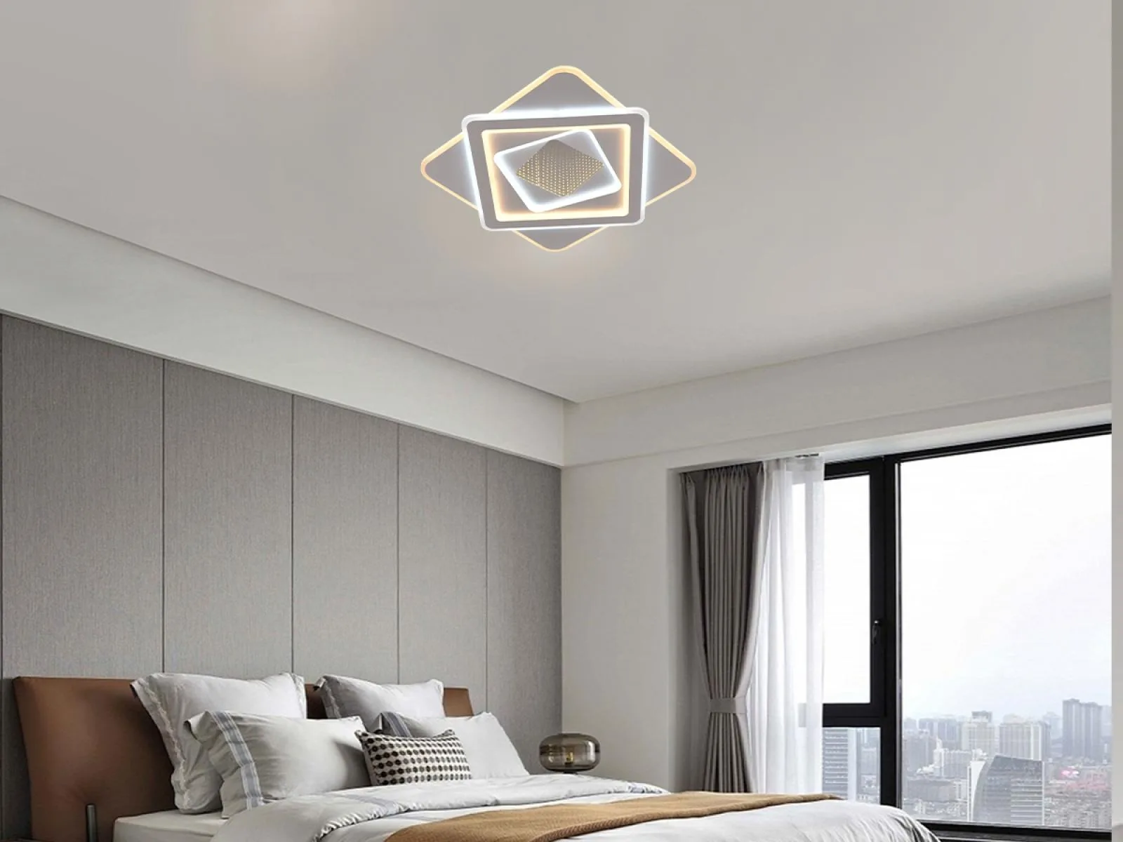 LED stropné svietidlo s diaľkovým ovládačom 130W - J1355/W – Obrázok 8