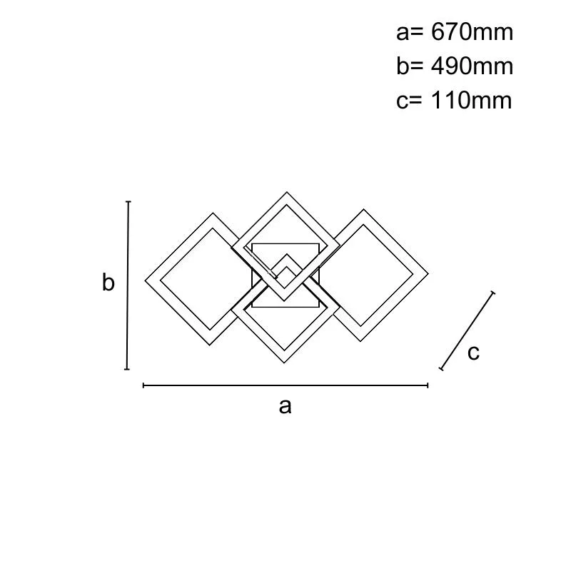 LED stropné svietidlo s diaľkovým ovládačom 95W - J3349/B – Obrázok 8