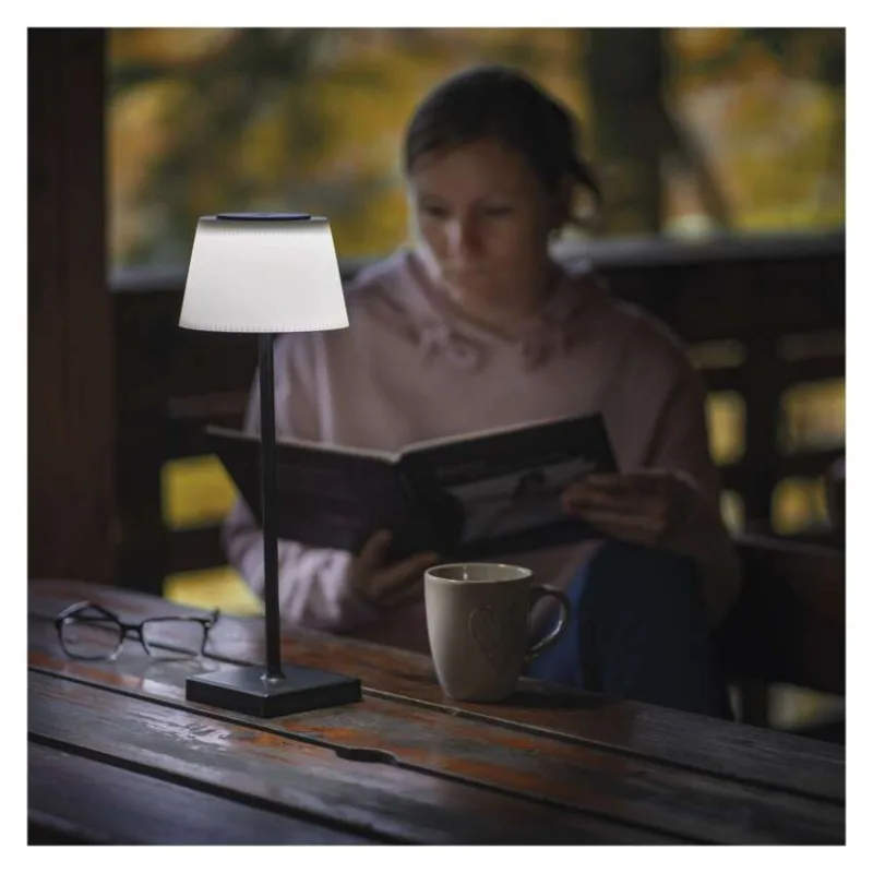 LED stolná lampa KATIE, dobíjacia, čierna – Obrázok 5