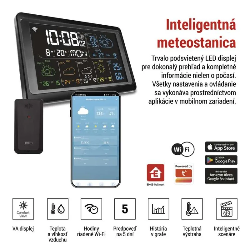 GoSmart bezdrôtová meteostanica E8610 s WiFi – Obrázok 6