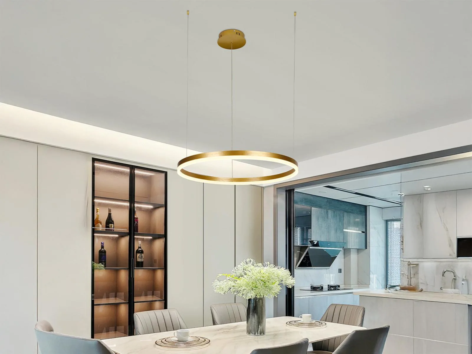 LED závesné svietidlo s diaľkovým ovládačom – Obrázok 33
