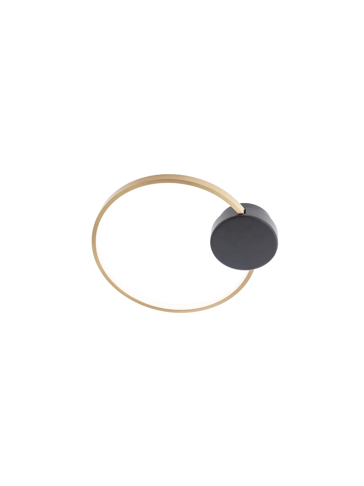 ATOM AP/PL LED 11W 3000K BK/BRASS nástenné