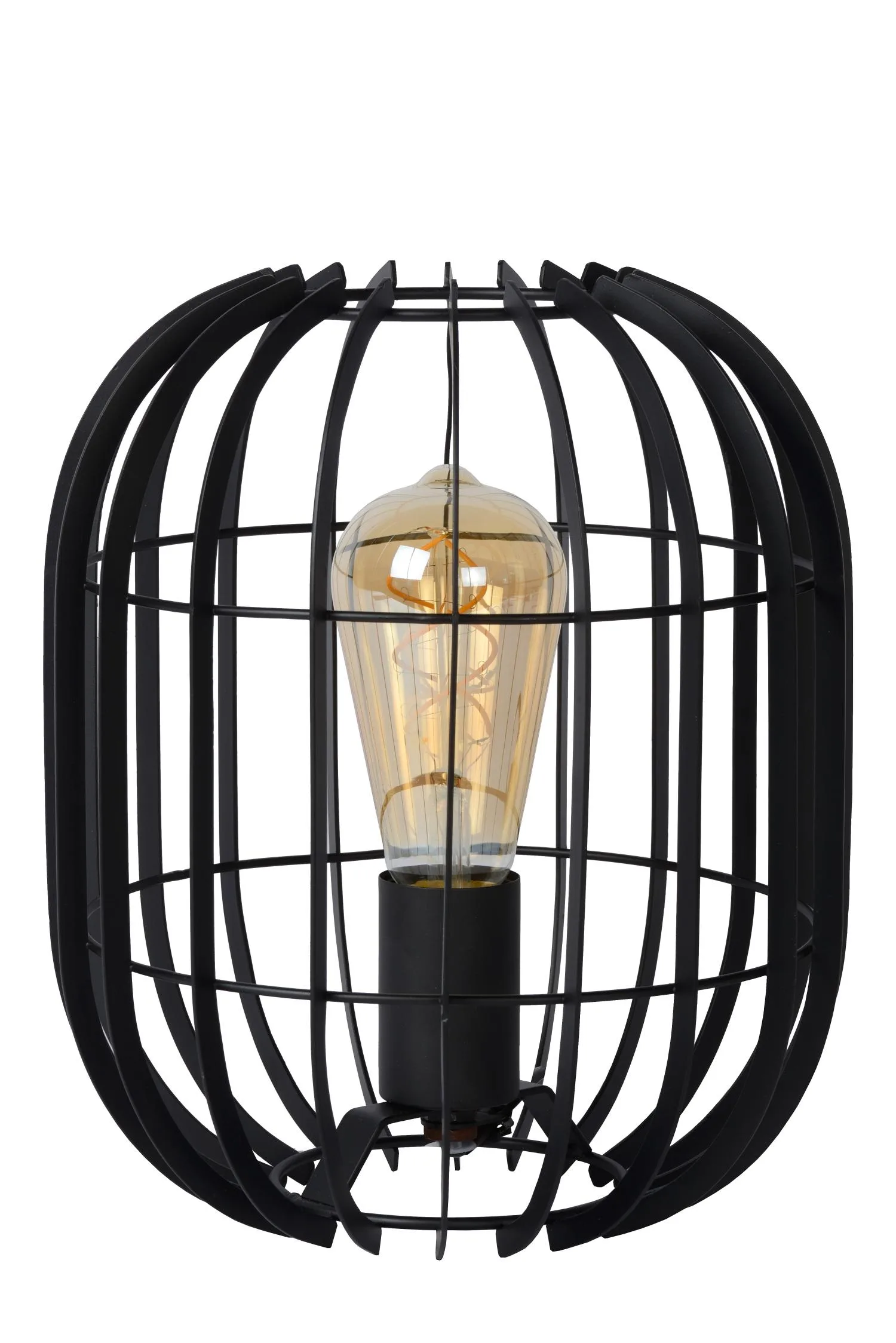 REDA - Stolná lampa - Ø 22 cm - 1xE27 - čierna – Obrázok 2