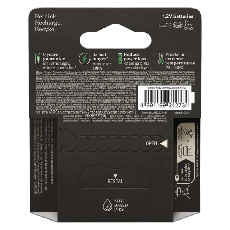 Nabíjacia batéria GP ReCyko Pro Professional (AA) 4 ks – Obrázok 8