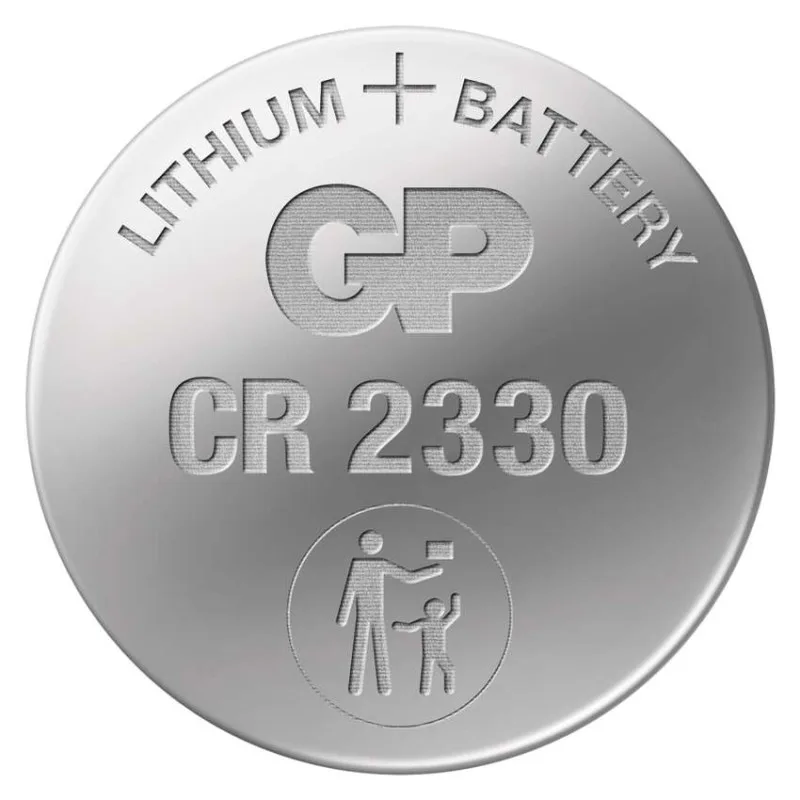 Lítiová gombíková batéria GP CR2330, 1 ks – Obrázok 2