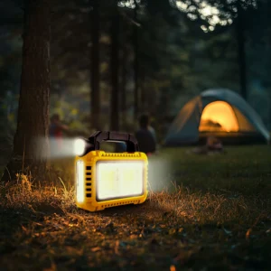 Multifunkčná ručná lampa - solárny panel, USB-C - 6 režimov svietenia, 8 LED, 3600 mAh - 800 lumen
