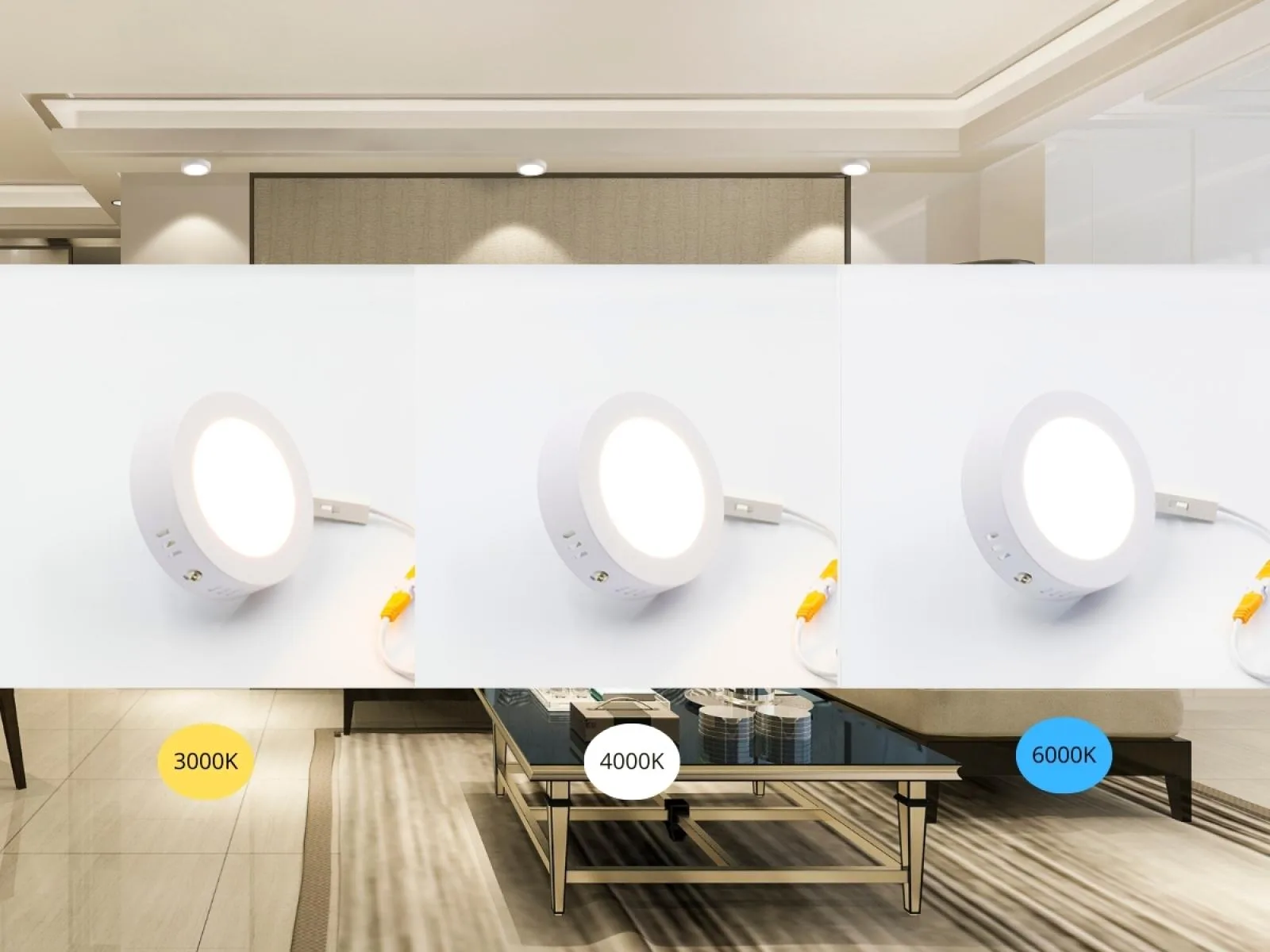 LED prisadený panel 6W / PRSF / SMD / CCT / WH - LPL331 – Obrázok 7