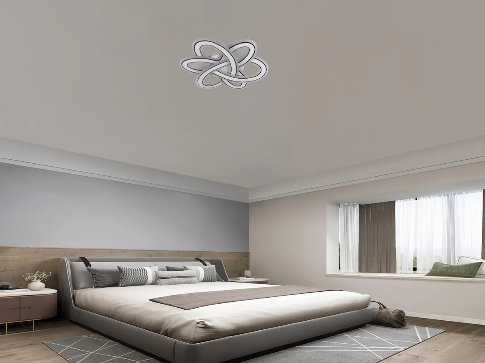 LED stropné svietidlo s diaľkovým ovládačom 130W - J1330/W – Obrázok 11
