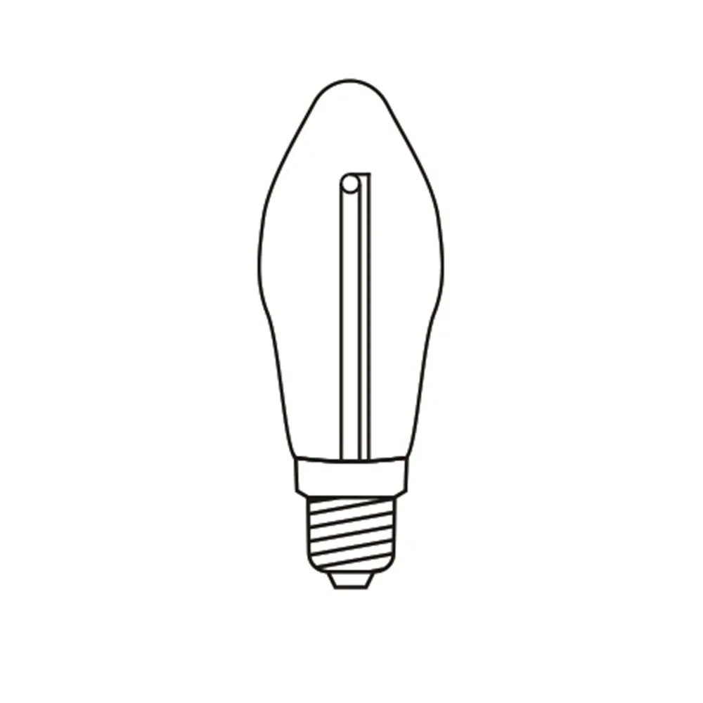 Blister so 4 priehľadnými LED žiarovkami FILAMENT pre svietidlo 34 V/0,25 W – Obrázok 2