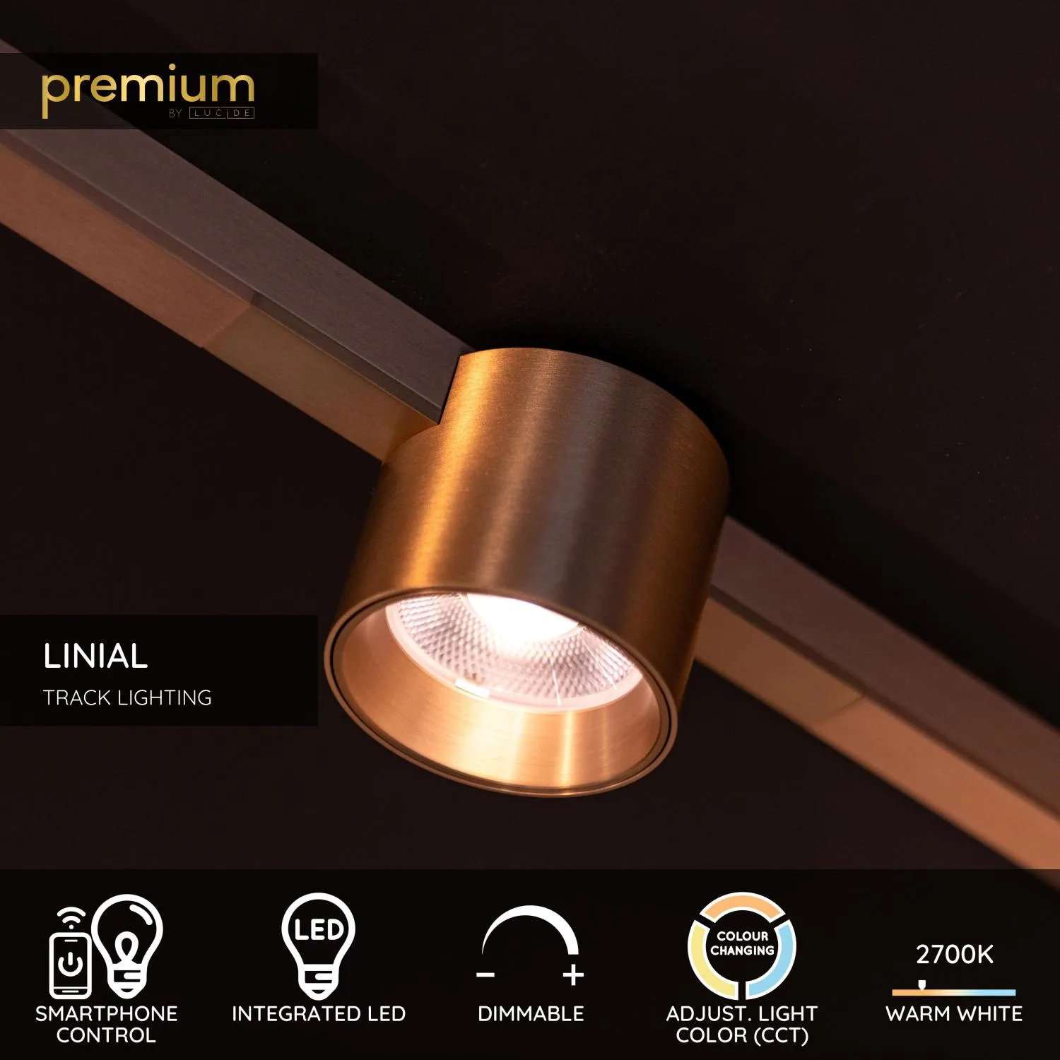 Premium LINIAL LUX - jednoobvodový osvetľovací systém / Smart Rail Lighting - Smart - 48V koľajnice – Obrázok 3