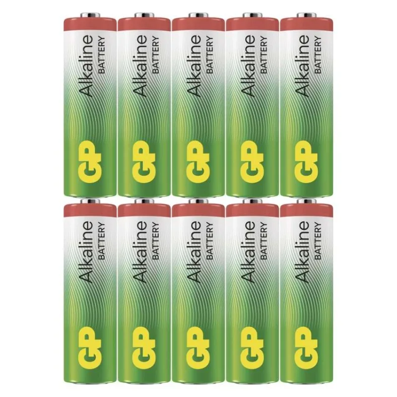 Alkalická batéria GP Alkaline LR6 (AA), 10 ks – Obrázok 2