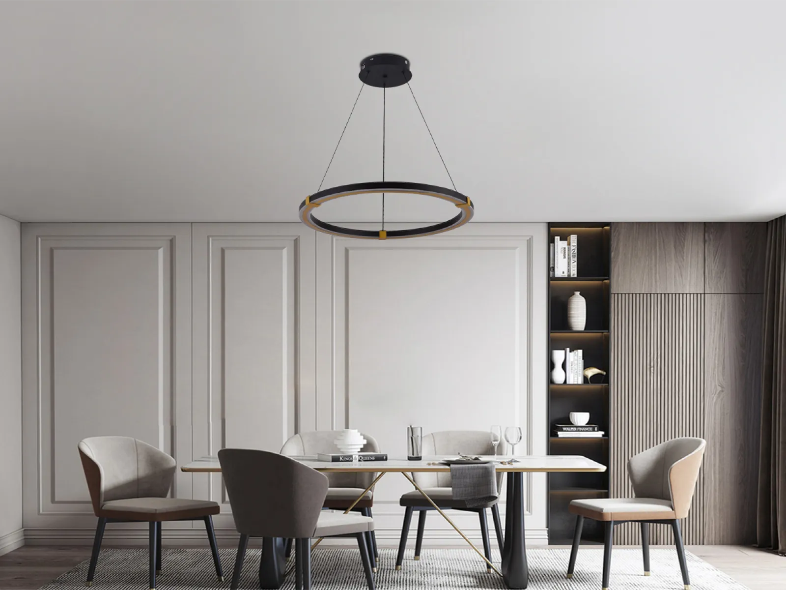 LED visiace svietidlo + diaľkový ovládač 75W - J4341/B – Obrázok 3
