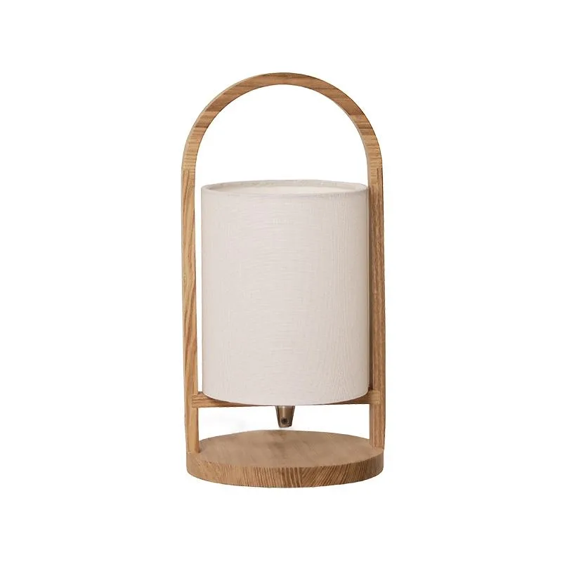 Dizajnová stolná lampa z masívneho dreva E27 / 60W - WRE171 – Obrázok 6
