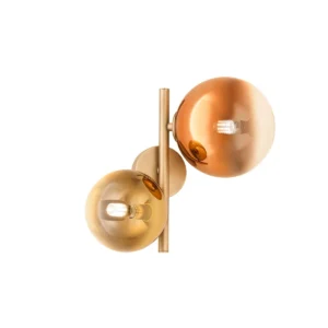 ROY AP 2X10W G9 MATT BRASS/GOLD+COFFEE IP20 nástenné