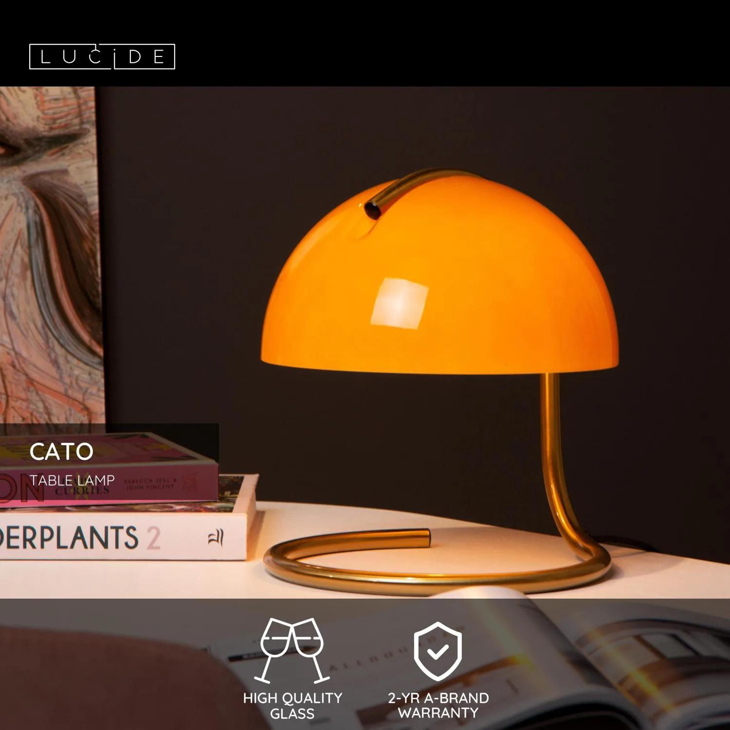 CATO - Stolná lampa - Ø 23,5 cm - 1xE27 – Obrázok 13