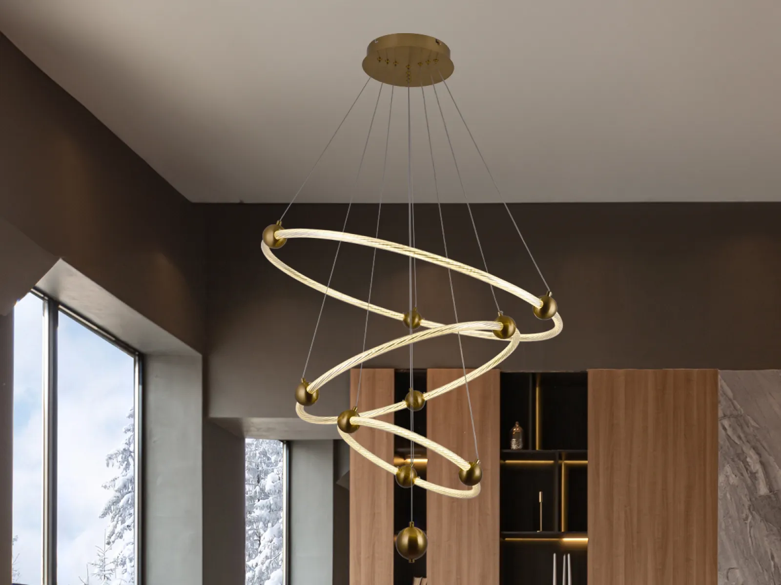 LED závesná lampa + diaľkový ovládač 45W - J4361/G – Obrázok 10