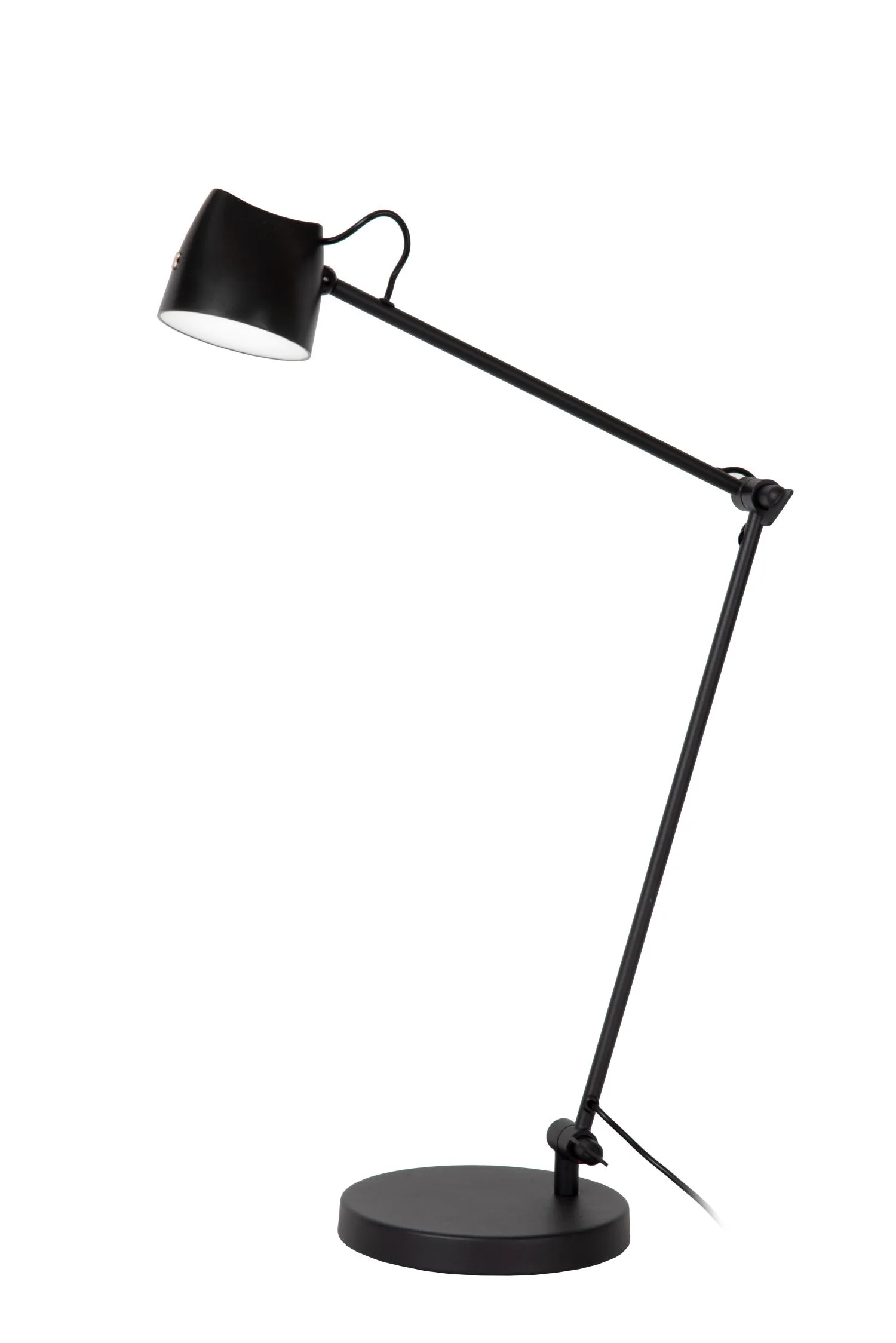 MILNE – Stojacie čítacie svietidlo – LED s reguláciou jasu – 1x8 W, 2700 K – čierne – Obrázok 2