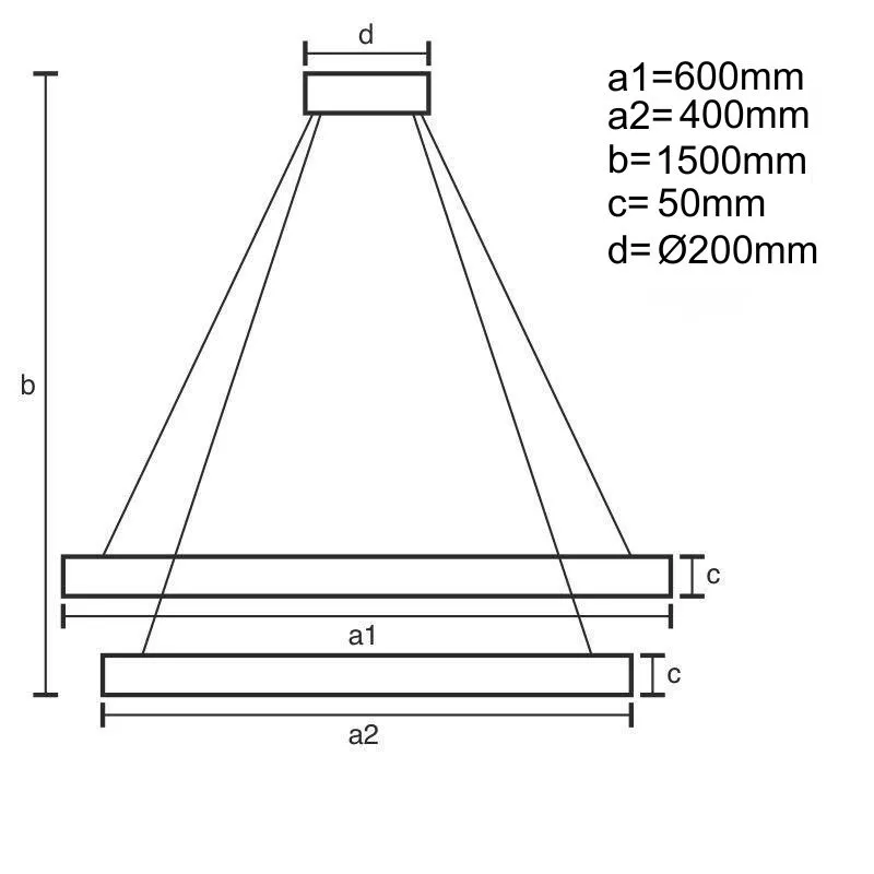 LED závesné svietidlo + diaľkový ovládač 140W - J4339/B – Obrázok 12
