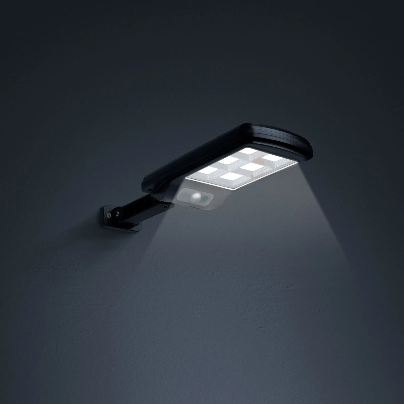 Solárny reflektor s pohybovým senzorom - nástenný - 6 LED