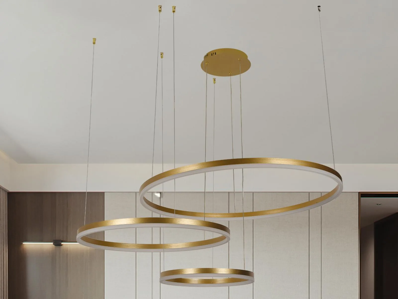 LED závesné svietidlo s diaľkovým ovládačom 125W – Obrázok 25