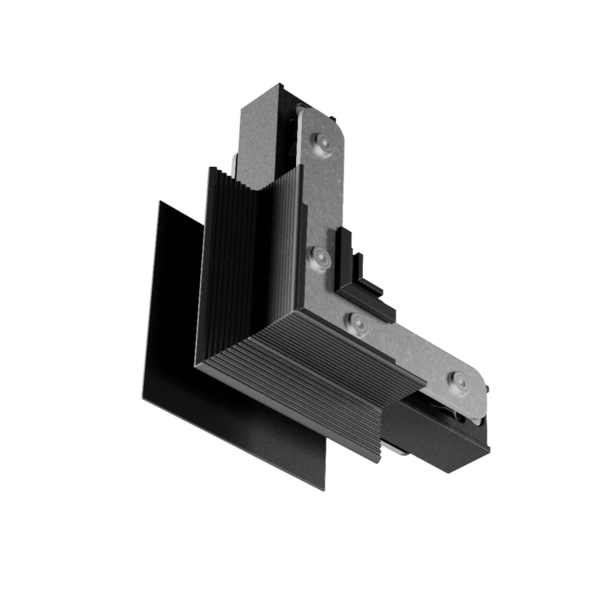 XNET RECESSED CONNECTOR 90dgr EXTERNAL ANGLE DIF. PLANE 48V DC IP40 SBK