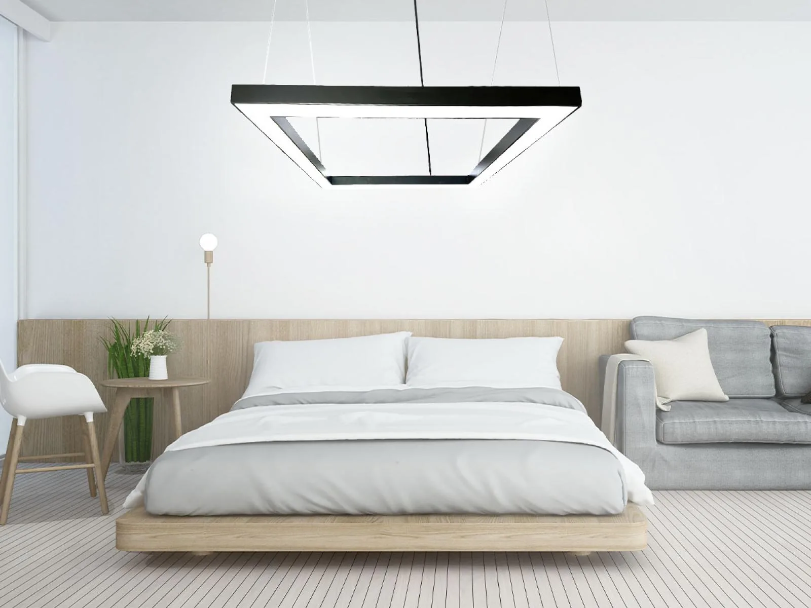 LED závesná lampa na lanku 80W / 4000K - LCL7524-H – Obrázok 7