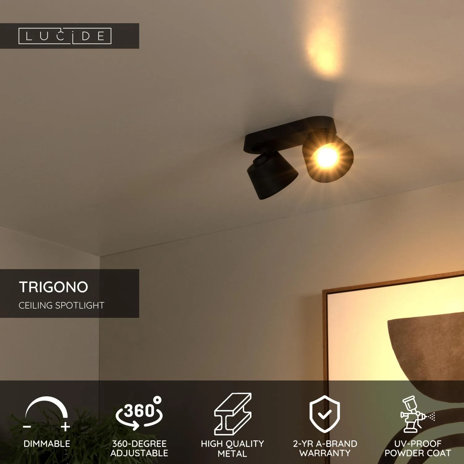 TRIGONO – Stropný bodový svietidlo – Obrázok 13