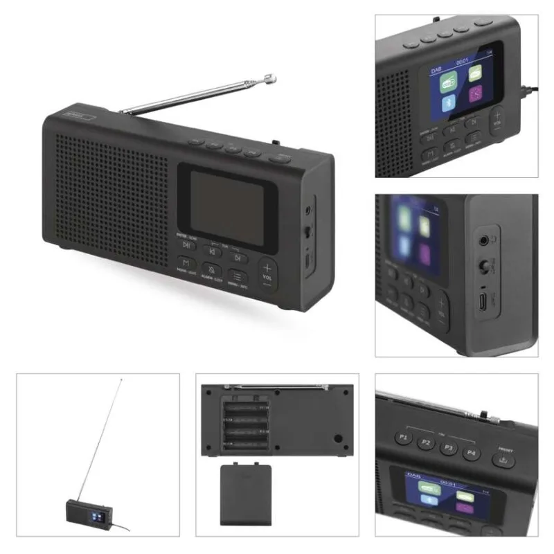 Prenosné rádio s Bluetooth P-600B, DAB / DAB+ / FM, čierne – Obrázok 24
