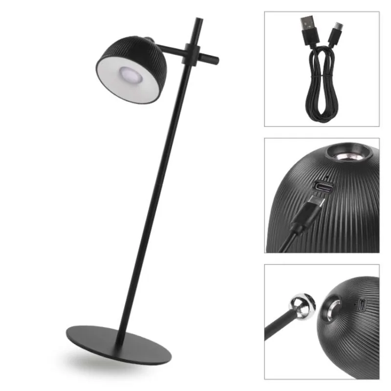 LED stolná lampa SOPHIE, dobíjacia, čierna – Obrázok 25