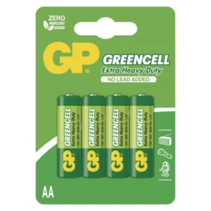 Zinko-chloridová batéria GP Greencell R6 (AA), 4 ks