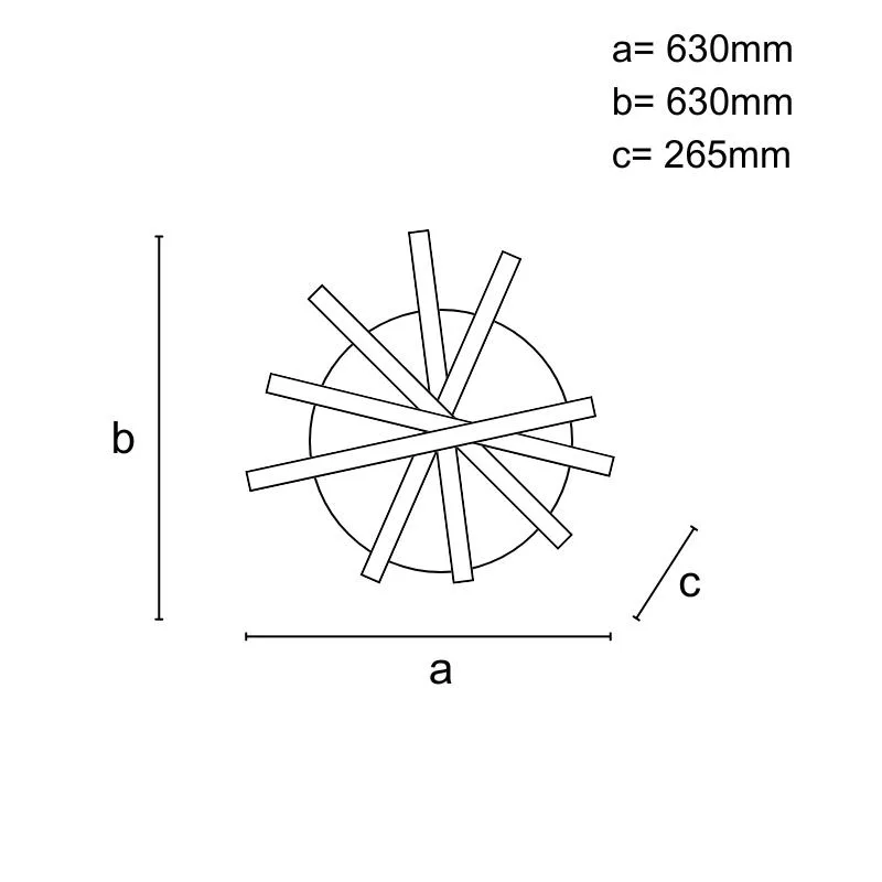 LED stropné svietidlo s diaľkovým ovládačom 75W - J3369/BCH – Obrázok 3