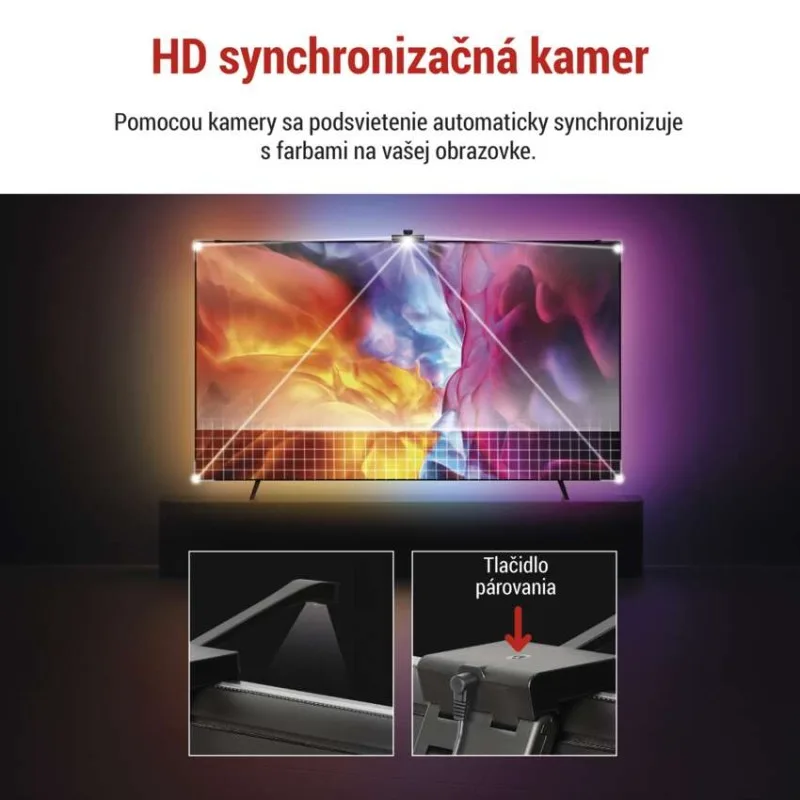 GoSmart Ambientné LED RGB osvetlenie za TV 65“ (164 cm) – Obrázok 7