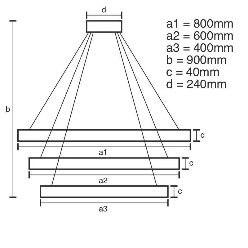LED závesné svietidlo na lanku + diaľkový ovládač 125W - J4313/BR – Obrázok 7