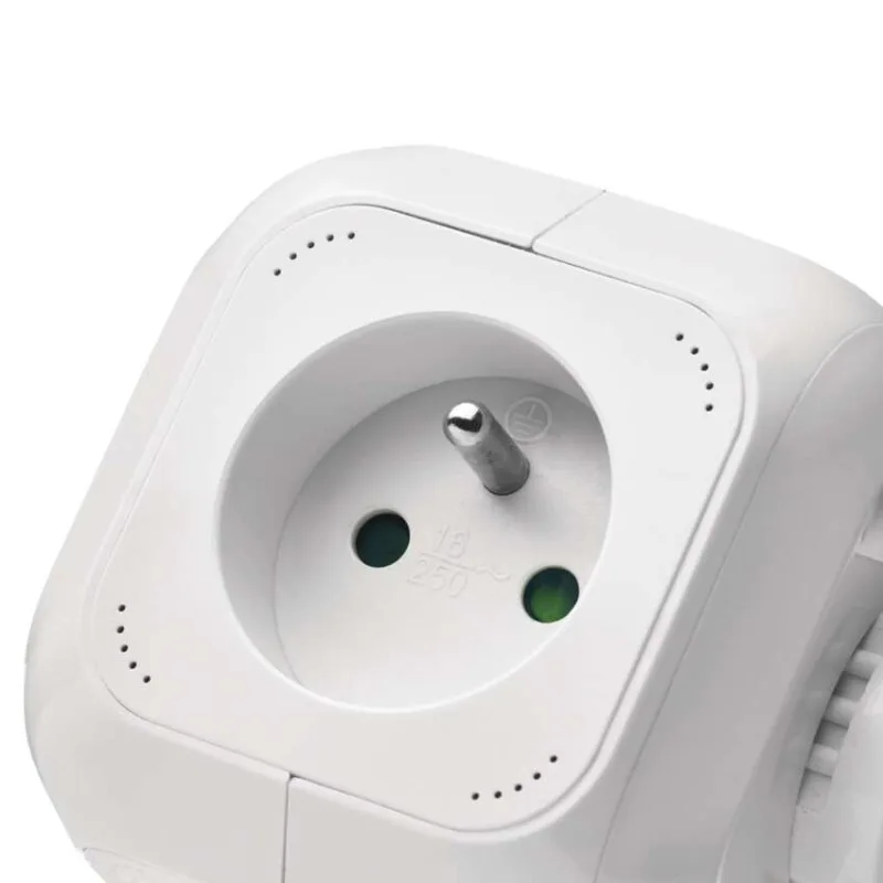 Predlžovací kábel - kocka 1,9 m / 4 zásuvky / biely / PVC / s USB / 1 mm2 – Obrázok 8